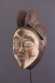 Masque Punu ART TRIBAL PREMIER PRIMITIF no reserve
