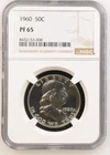1960 Proof Franklin Half Dollar NGC PF65