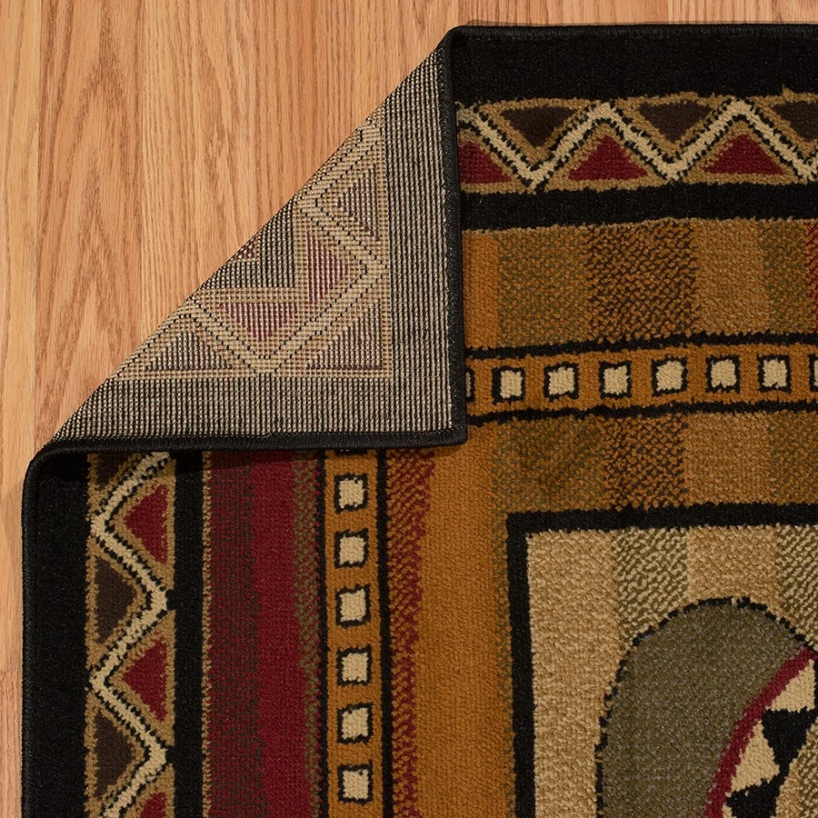 Alfombra de área marrón con borde estampado de barco United Weavers 750-04043 - abril 5' 3" x 7' 2" Foto 2 de 4