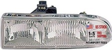 1590102 Headlight Assembly Fits Select Chevrolet Models Clear Driver Side