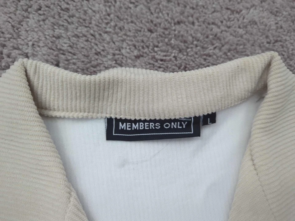 Camisa abotonada solo para miembros para hombre grande de pana Preppy deletreada Foto 3 de 4