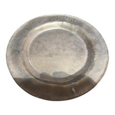 Ciężki mosiężny talerz miska vintage metalowy dekoracja solidny