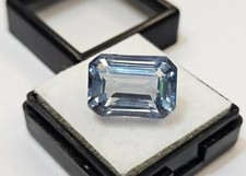 Awesome Blue Color Aquamarine Emerald Cut 10-12 Ct Loose For Pendant Gemstone