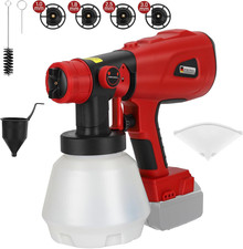 Paint Sprayer For Milwaukee M18 18V Battery, HVLP Spray Paint Gun With Brushless