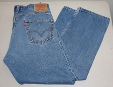 Vintage Levi s 501 Button Fly Straight Leg Denim Jeans 38 x 31