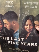 Nick Jonas Brothers Last Five Years Signed Broadway Poster Adrienne Warren