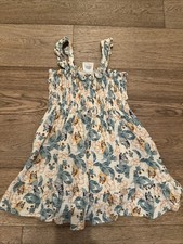 Disney Bluey Girls Ruffle Sun Dress 5T Bingo Dog Toddler Outfit Tropical Cotton
