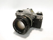 Excellent Canon AE-1 Program 35mm Film SLR Camera w/ FAST 50mm 1:1.4 FD Lens