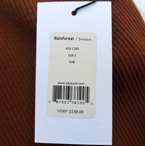 BAILEY 44 RAINFOREST Criss-Cross Women’s Tank Top - Sz Small - NWT $158! - Picture 12 of 12