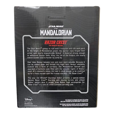 Star Wars Mandalorian - Hot Wheels Razor Crest Starship - Mattel 