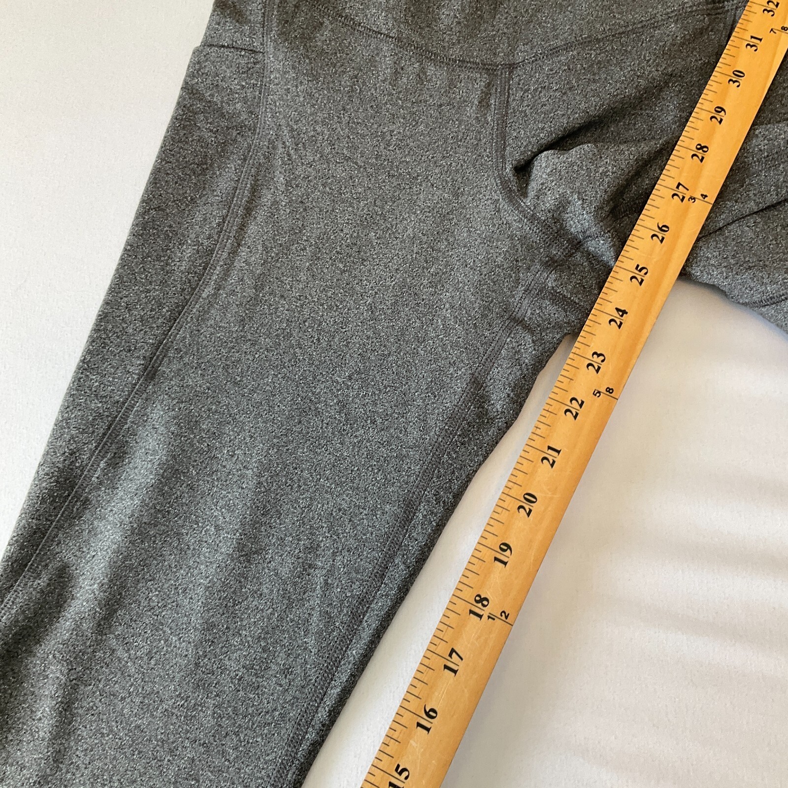 Members Mark Ankle Leggings Womens Size M Black Gray High Rise Stretch 2 Pair