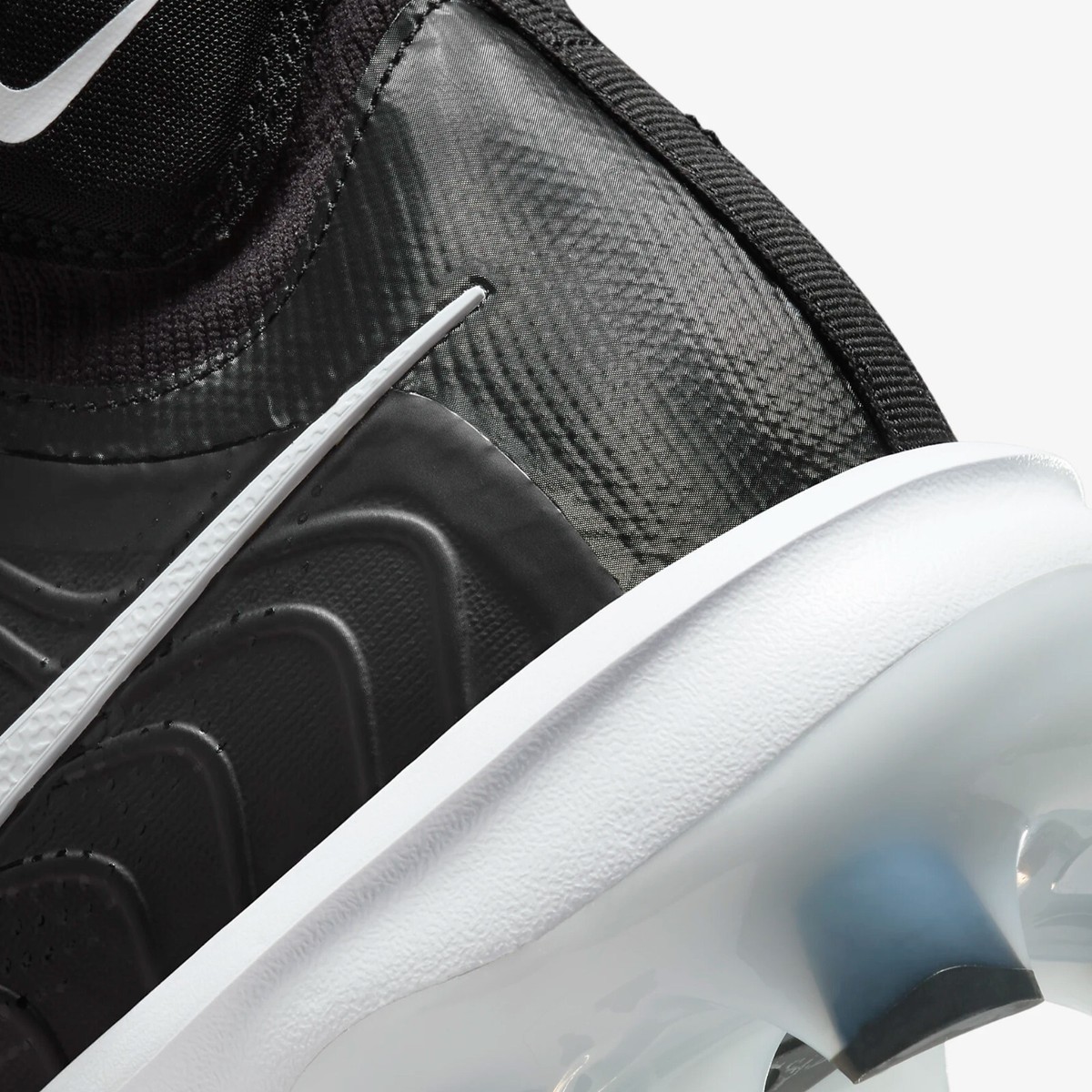 Nike Alpha Huarache NXT MCS Black White Baseball Cleats 