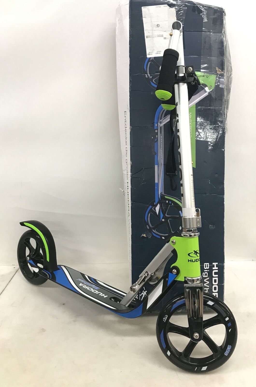 HUDORA BigWheel 205 scooter pieghevole - verde/blu (14750)
