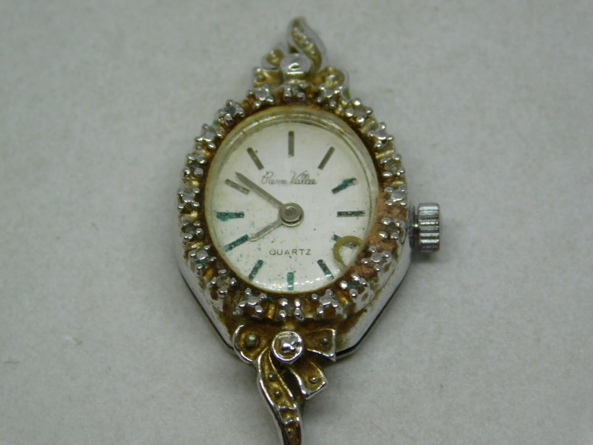 Pierre Vallee Vintage Women\'s Watch Pierre Vallee Designed 20x15mm Diamond Accented | Proxibid main image 4