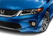 For 13-15 Honda Accord Coupe/2DR HFP-Style Black Front Bumper Spoiler Lip 2pc