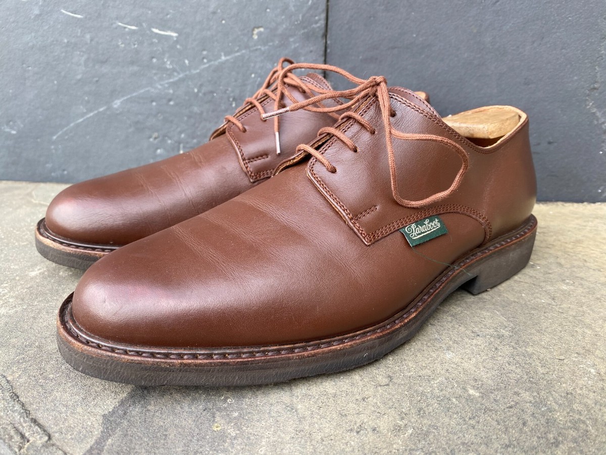Paraboot Oxford Griff Brown Noire Leather Shoes UK US