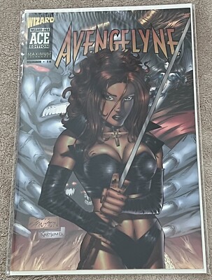 1997 Avengelyne #ACE Edition Wizard-Maximum Press Acetate Cover GEM MINT
