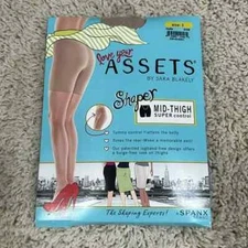 Love Your Assets by Sara Blakey NUDE Mid Thigh Super Control SPANX Size 2 NEW