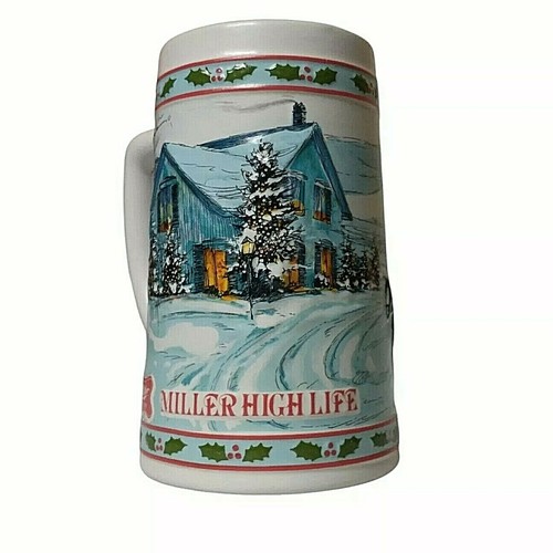 Vintage Miller High Life Stein Limited Edition Holiday 1984 MINT 6"