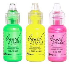 Ranger, Liquid Pearls, Dimensional Paint, 3, Electric, Lightning, Dazzle