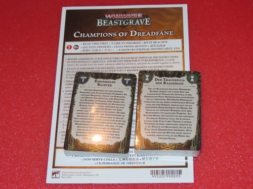 Games Workshop Warhammer Underworlds Champions des Dreadfanes (DE) Cards Packs - Picture 2 of 2