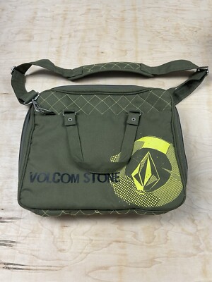Volcom Stone Collectable “WE ARE SCIENTISTS LAP TOP BAG” Green Polyester  Bag