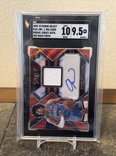 2022-23 Panini Select Jalen Williams Red Wave Auto Tmall Asia Rookie SGC 9.5/10