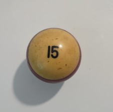 Vintage Bakelite Billiard Ball Pool Ball Butterscotch 15