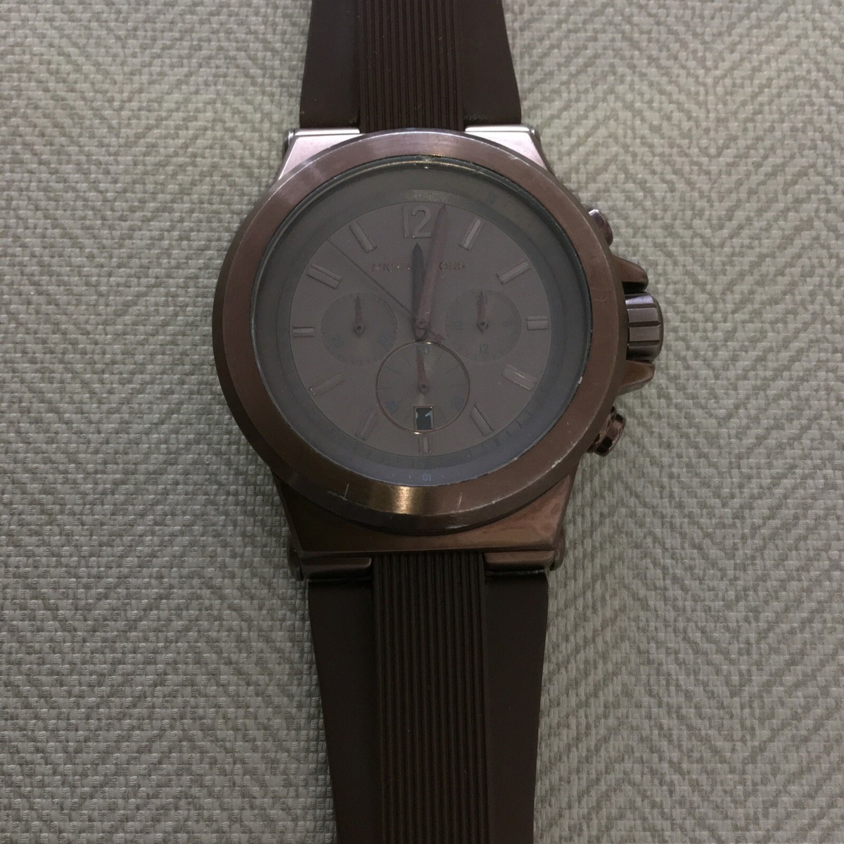 Mens Michael Kors Dylan Brown Chronograph Watch MK8216 w/New