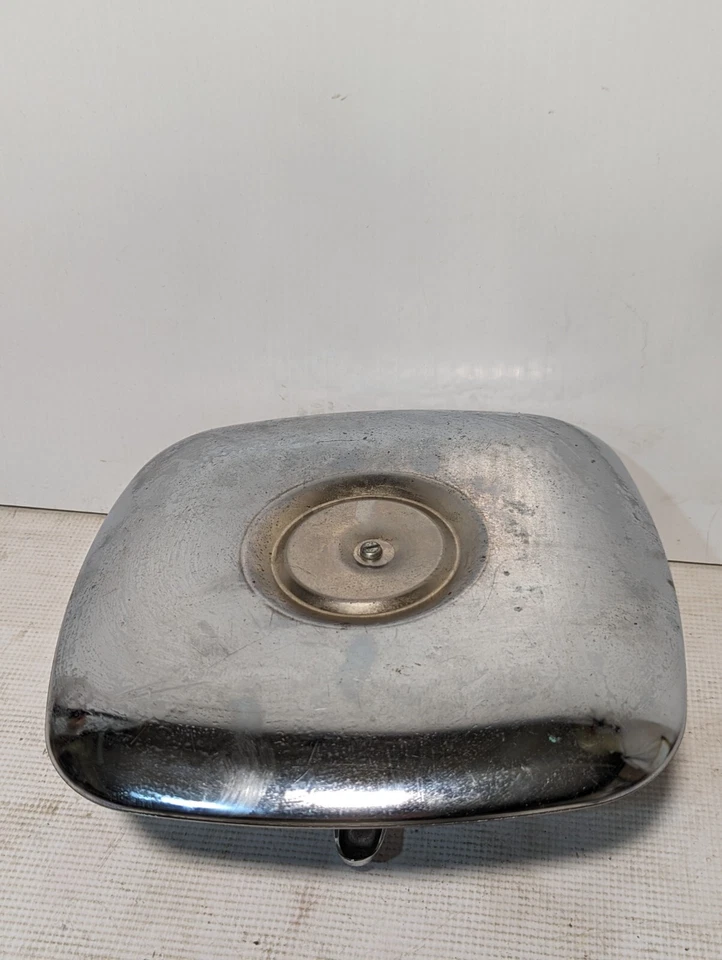 Milbern Mid Century Modern Chrome Nutcracker w Attached Single Tier Tray - Image 2 of 3