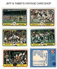 1981 FLEER TEEM ACTION FOOTBALL / SEE DROP DOWN MENU FOR CARD YOU WILL RECEIVE