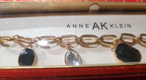 ANNE KLEIN WOMEN'S GOLD TONE 7" BRACELET NIB - Picture 3 of 6