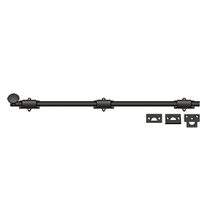 Deltana 24SB10B 24" Extra Security Surface Bolt Oil Rub. Bronze - Picture 3 of 3