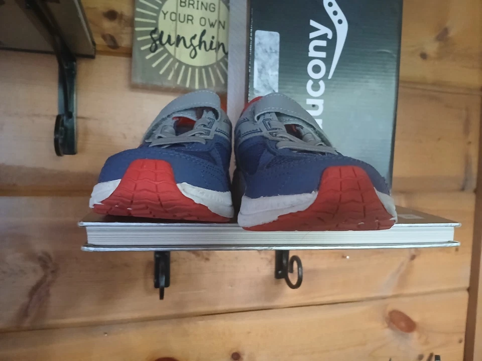 Saucony Grid Cohesion 5 Rojo Marino Niños 12M Suavemente Usado con Caja Foto 4 de 4