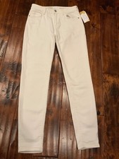 Pilcro and the Letterpress White Distressed "High-Rise Skinny  Jeans, Size 26