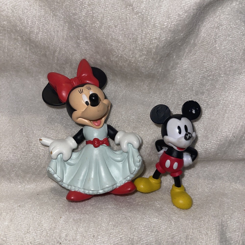 Mickey Mouse And Minnie Mouse 3” & 2” PVC Lot