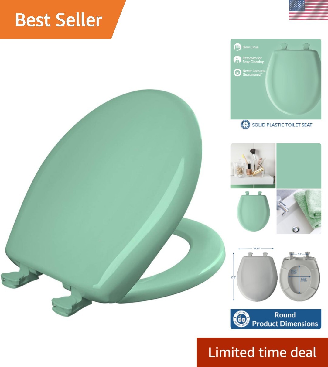 - Durable Soft-close With Easy Clean Design
