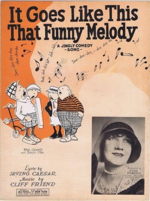 It Goes Like This That Funny Melody, June Pursell, 1928  vintage sheet music