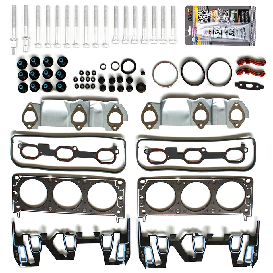 Juego de pernos de junta de culata ECCPP para 05-09 Chevrolet Equinox Pontiac Torrent 3,4 L Foto 2 de 4