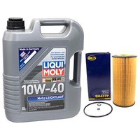 MotoröL Set MOS2 Leichtlauf 10W40 5 Liter ÖLfilter SH437P FüR Daewoo Ssangyong