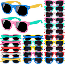 24Pcs Kids Sunglasses Bulk,UV Protection, Summer Beach Valentine's Day Preschool