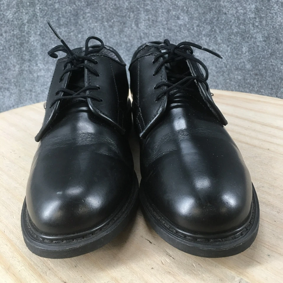 贝茨正装鞋女式 8W 休闲牛津黑色皮革圆头系带 Vibram — 第 4/4 张图片