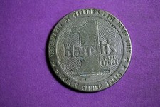 Harrah's Lake Tahoe Nevada One Dollar Casino Gaming Token!!  #J29105