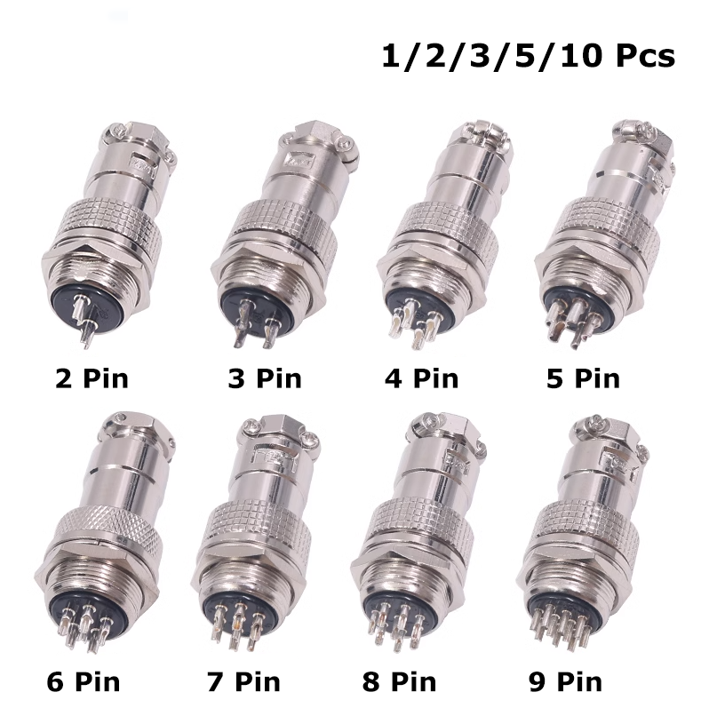 GX20 2/3/4/5-10Pin Aviation Plug Socket Male Female Connector