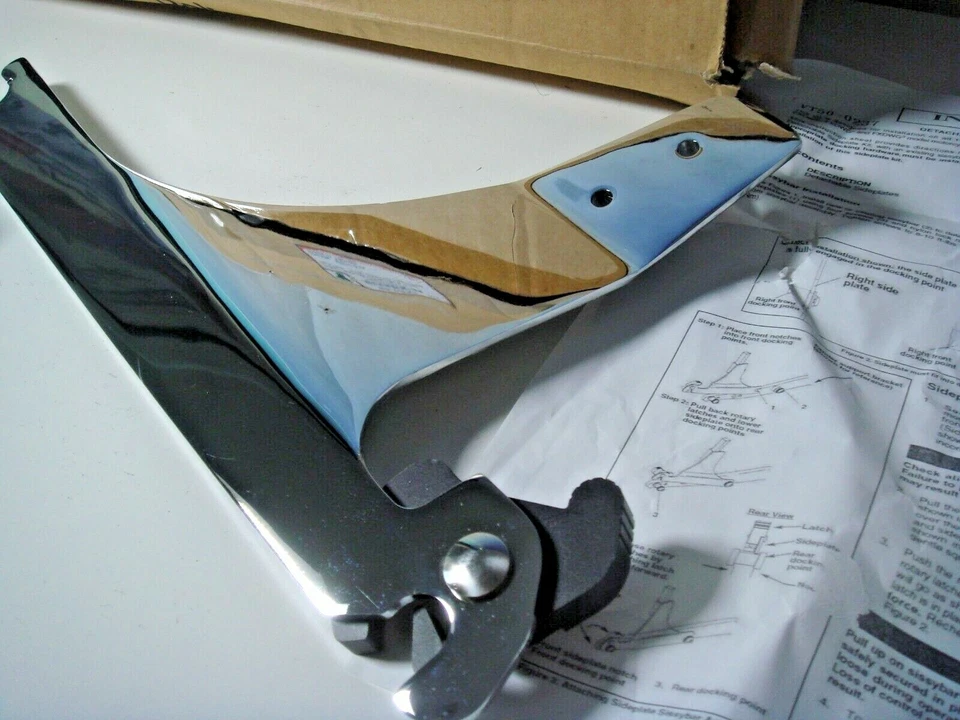 Placas laterales desmontables Harley FXDWG Sissy Bar Dyna 1993-2005 V-Twin 50-0237 X8 Foto 3 de 4