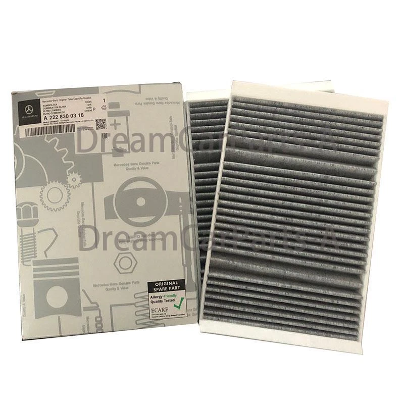 2x Filtro de aire de cabina Mercedes Benz W222 S450 S550 S560 S63 Clase S OEM 2228300318 Foto 3 de 4