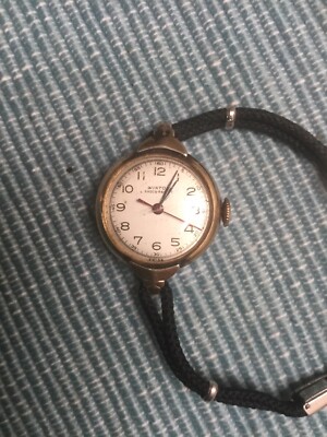 Vintage Womens Winton Swiss Watch Large Face 20m 48-8 17J M, Runs
