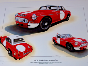 Mg Mgb Le Mans 24 Hours 1965 New Uk Print Paddy Hopkirk Andrew