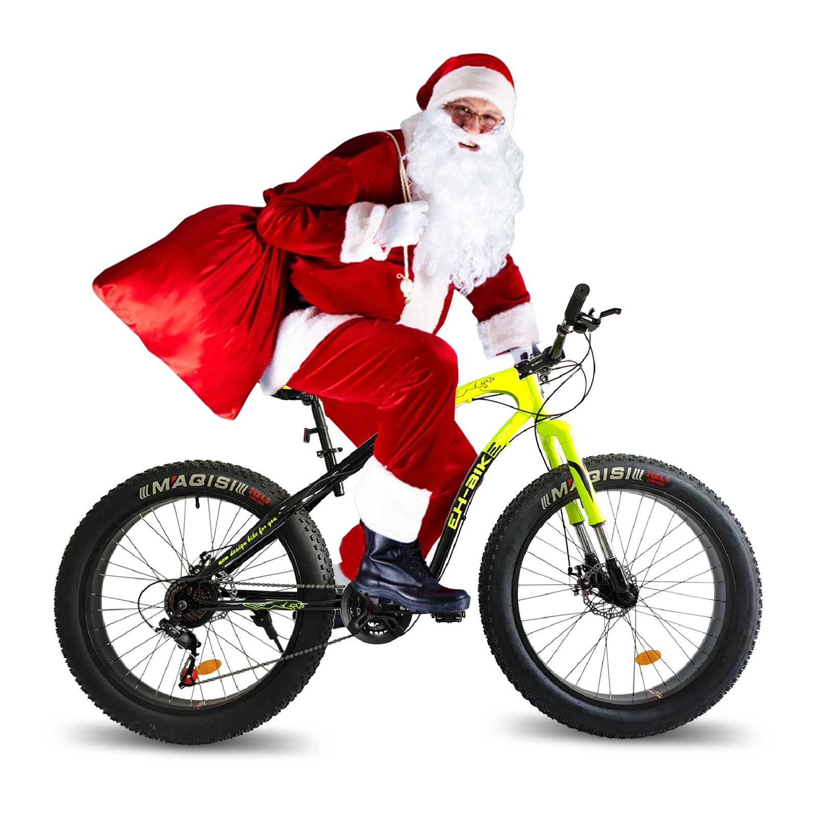 26" inch 4.0 Tires Fat Tire Off-Road Vehicle 21-Speed Mountain Snow Bike USA