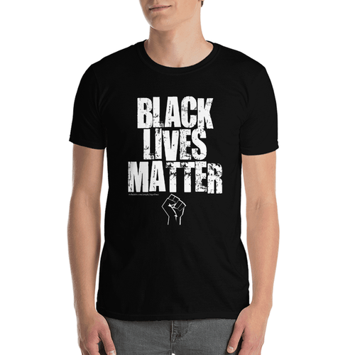 Black Lives Matter #BLM Unisex Men Crewneck Logo Tee Gildan T-Shirt S/M/L/XL/2XL - Picture 2 of 2